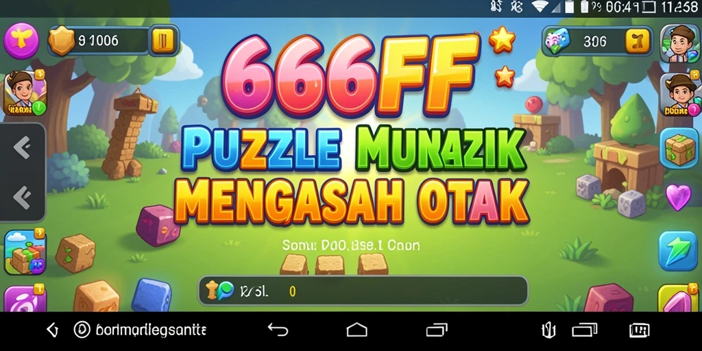 Screenshot gameplay 666FF yang menunjukkan teka-teki menantang.