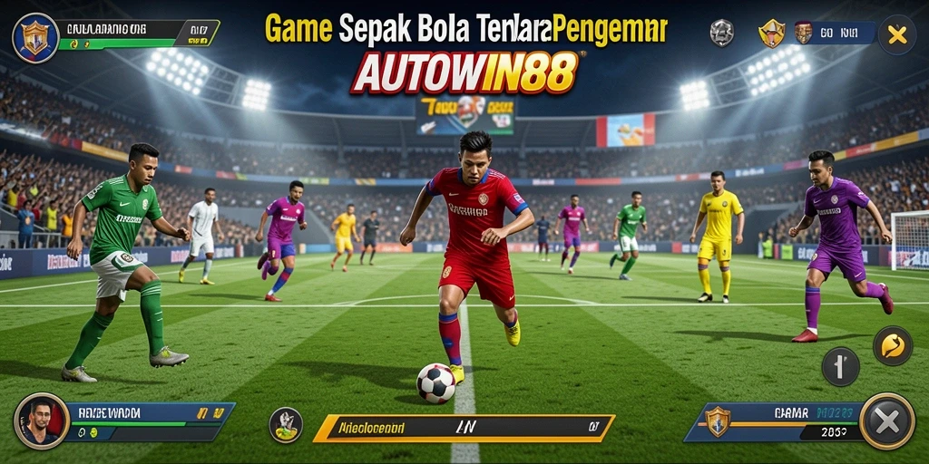 Tampilan gameplay menarik dari AUTOWIN88 dengan aksi sepak bola yang mendebarkan.