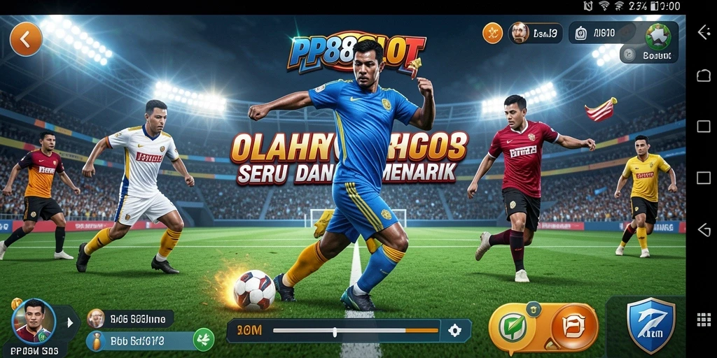 Tampilan menarik dari gameplay PP88SLOT yang penuh aksi olahraga.