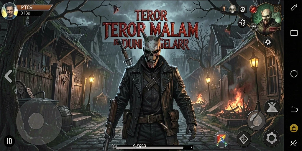 Gameplay menegangkan di dunia kegelapan PT89, siap menghadapi teror.