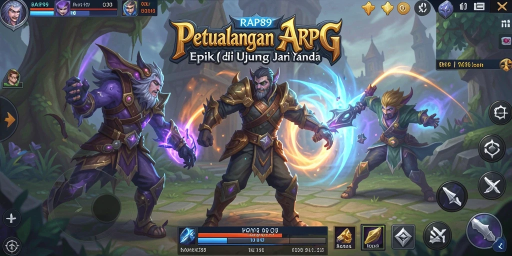 Tampilkan momen seru dalam gameplay ARPG RAP89.