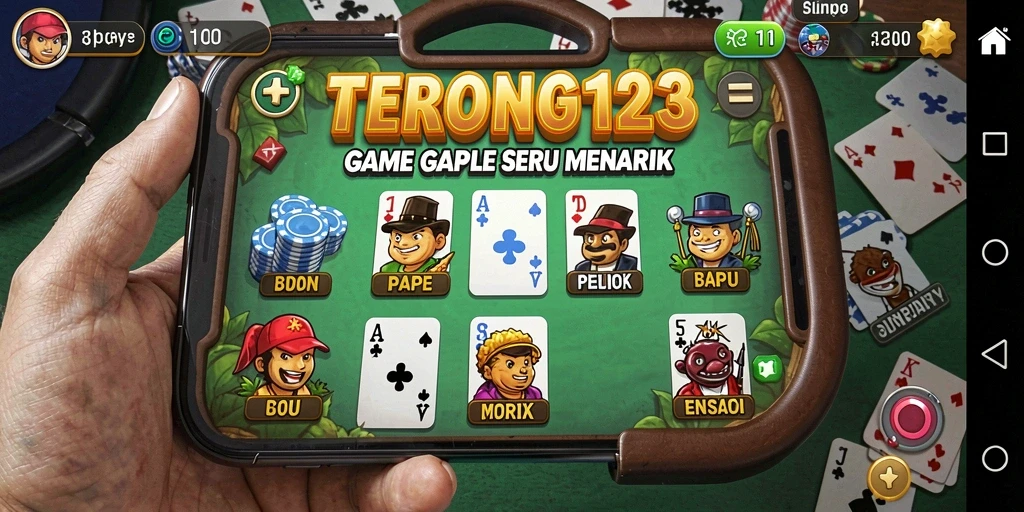 Tampilan gameplay Gaple di TERONG123 yang seru dan interaktif.