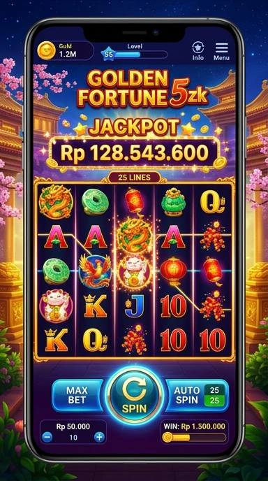 Tampilan antarmuka pengguna 5zk yang sederhana.